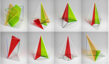 A set of polyhedrons (for stereometry)